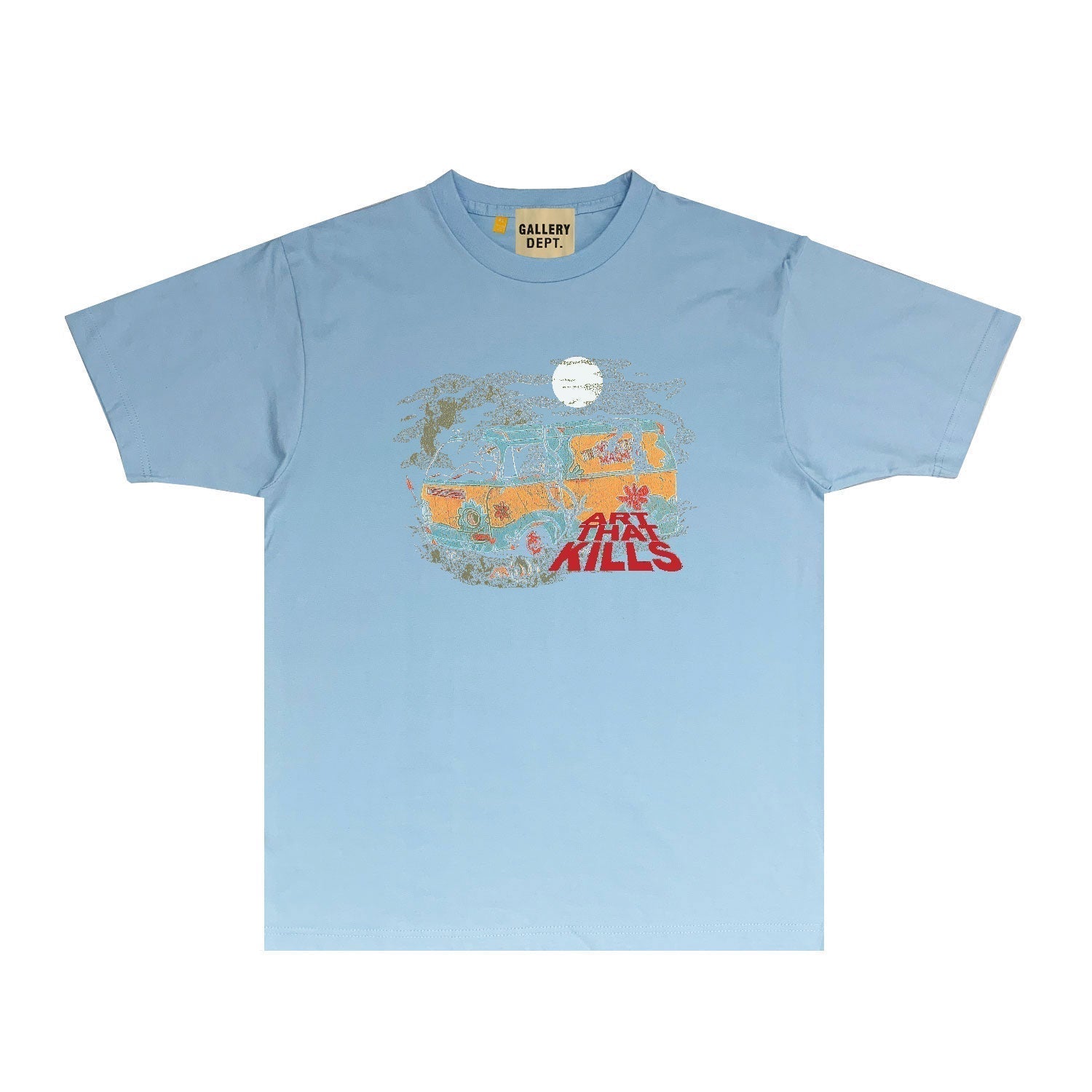 Gallery Dept T Shirt Retro Printed Loose Short-Sleeved Shirt
