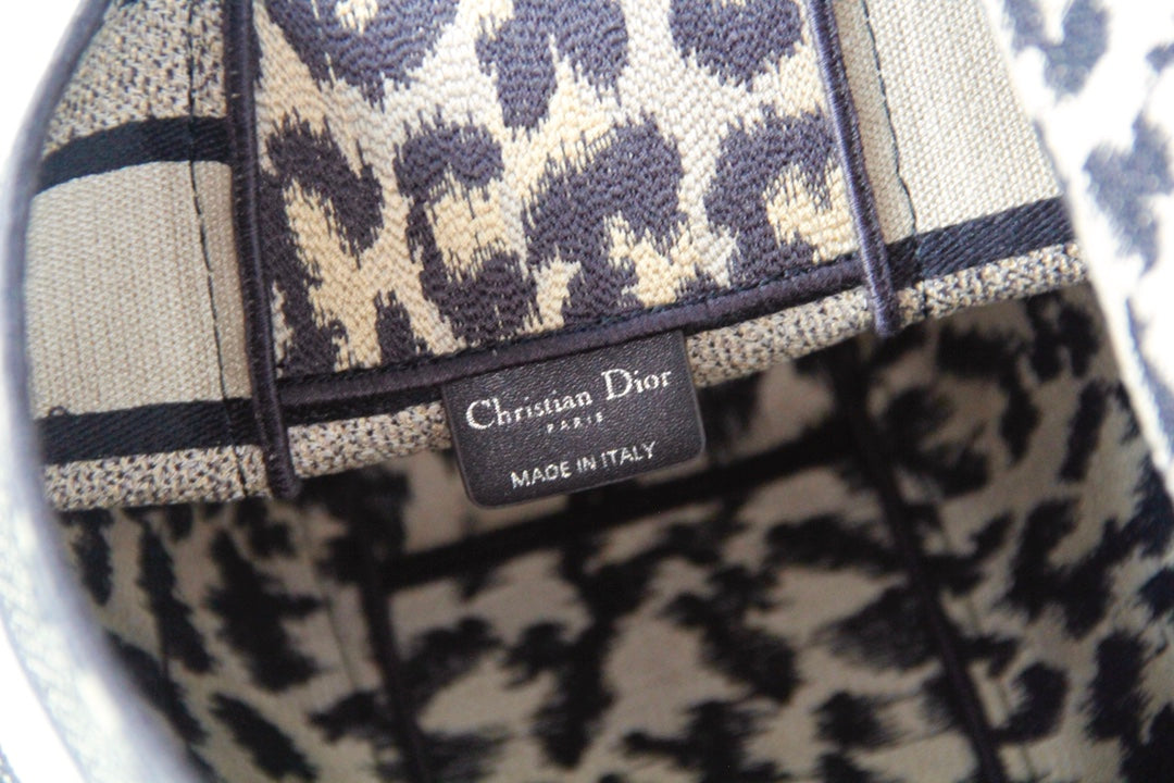DIOR CAMP DOUBLE BUCKLE BAG 28 IN MIZZA BEIGE CANVAS