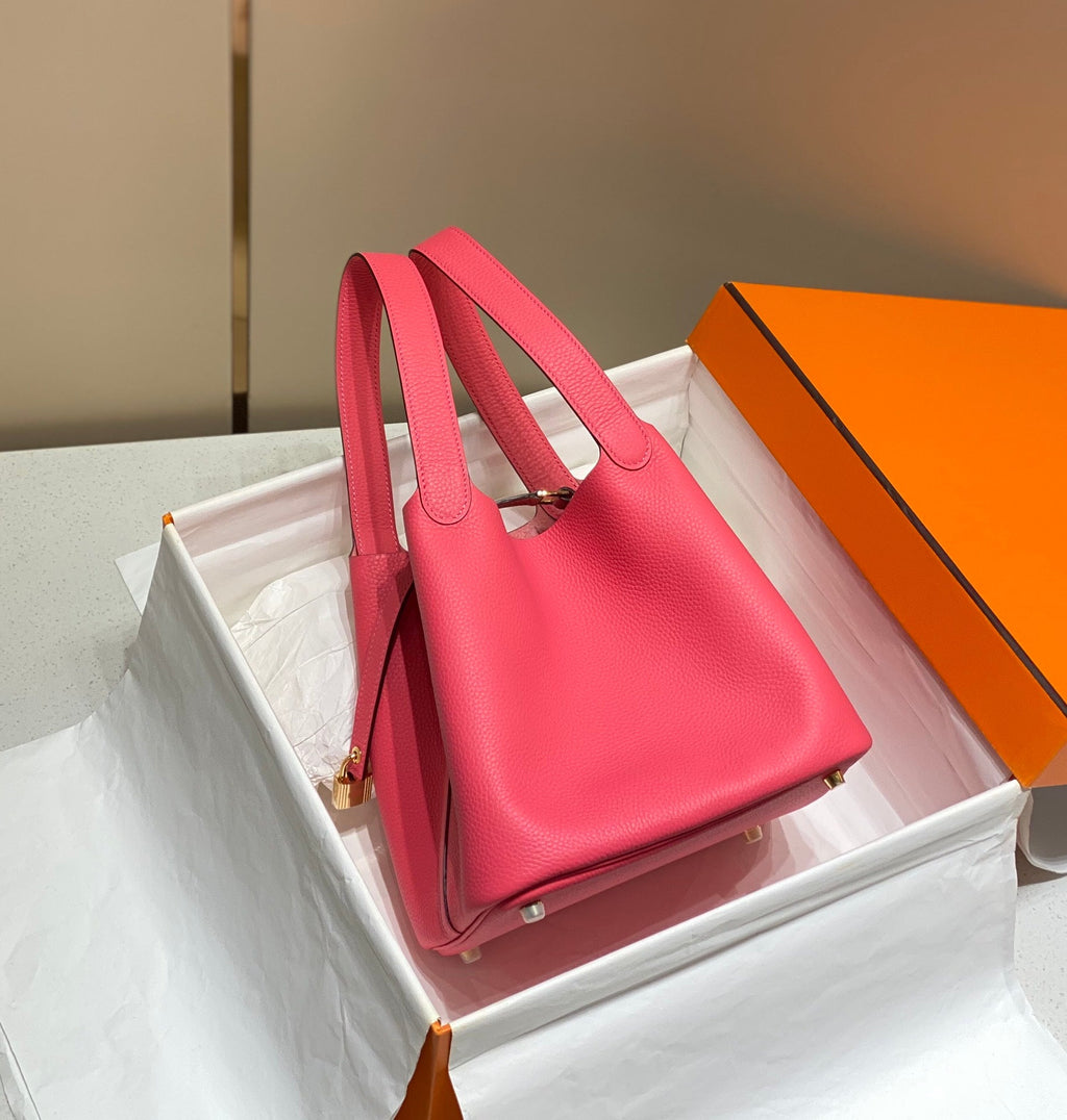 HERMES picotin lock 22 hot pink togo ghw