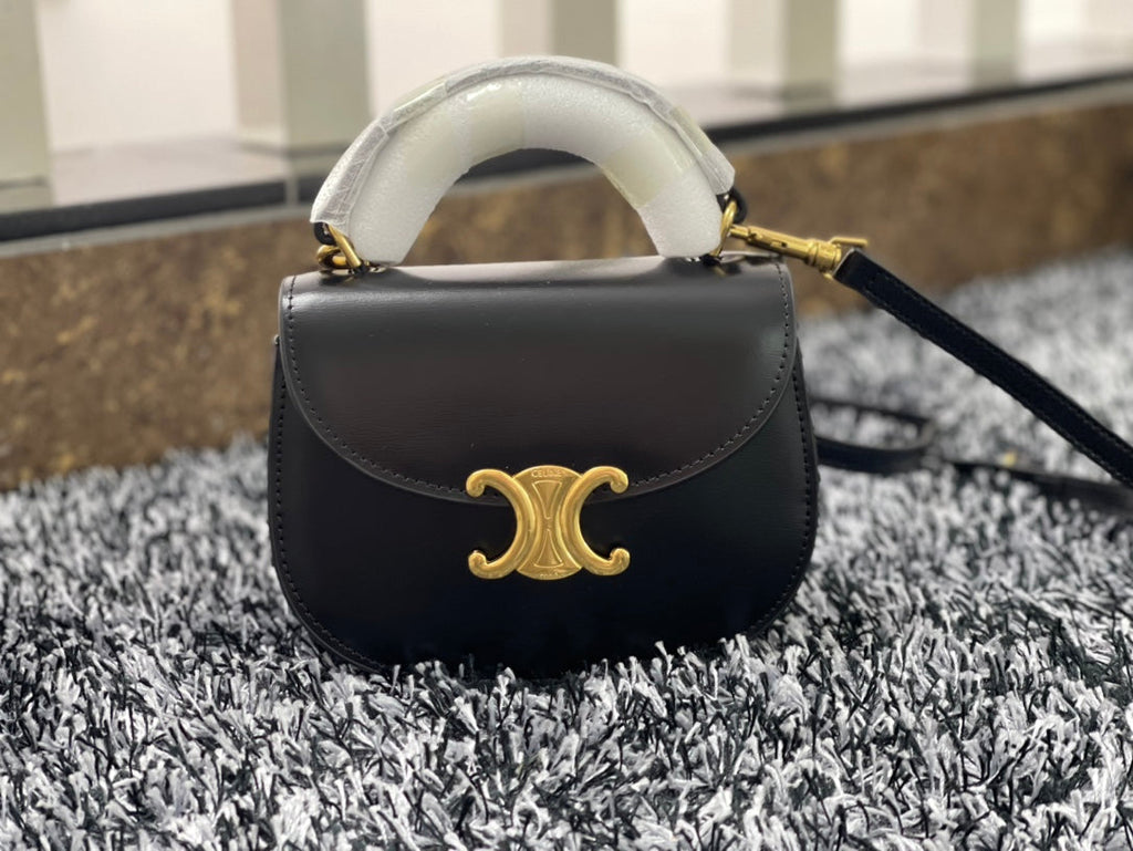 CELINE BESACE TRIPHOME 17 CALFSKIN BLACK