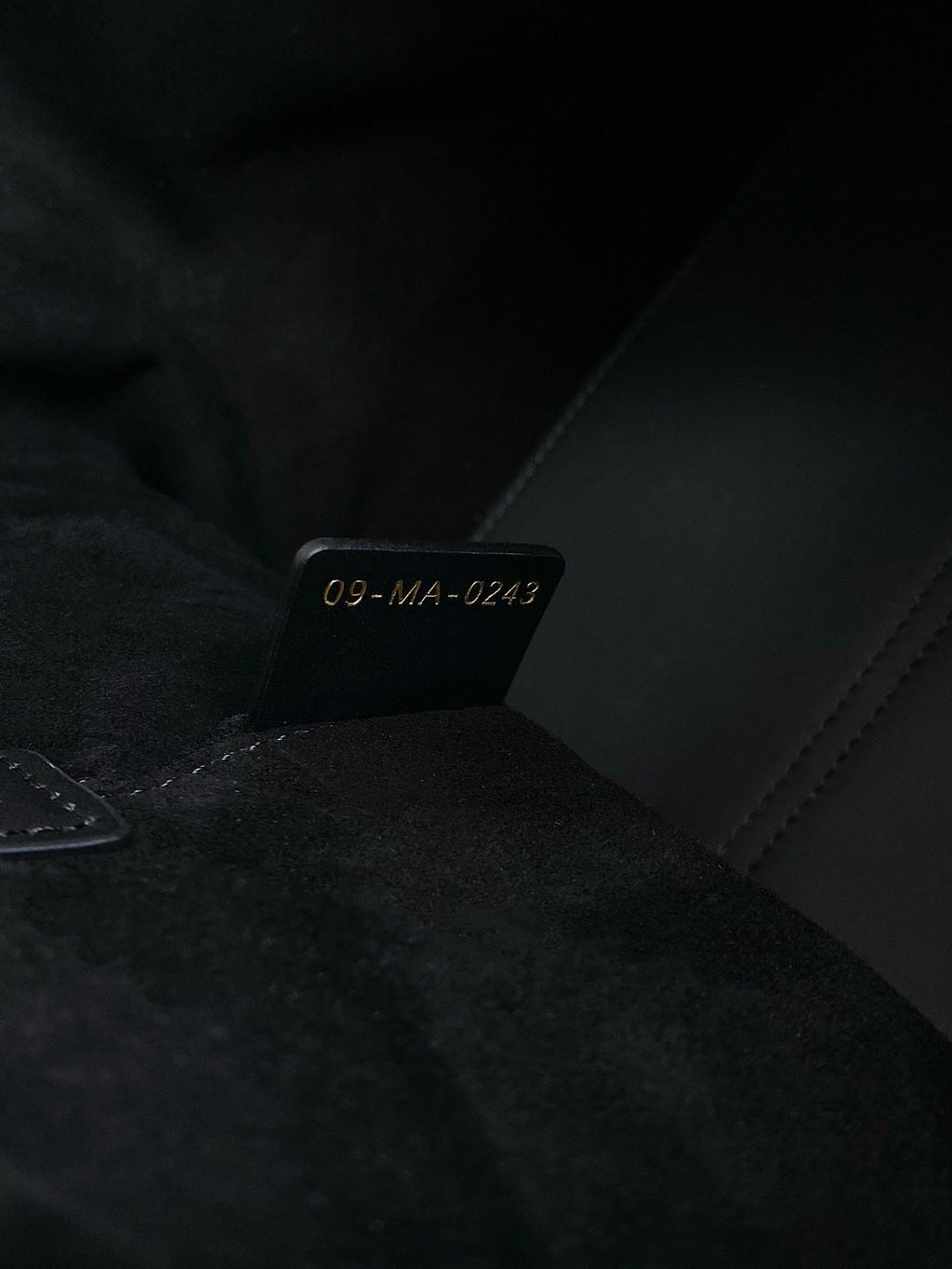 DIOR TOUJOURS 28 BAG IN BLACK LAMBSKIN