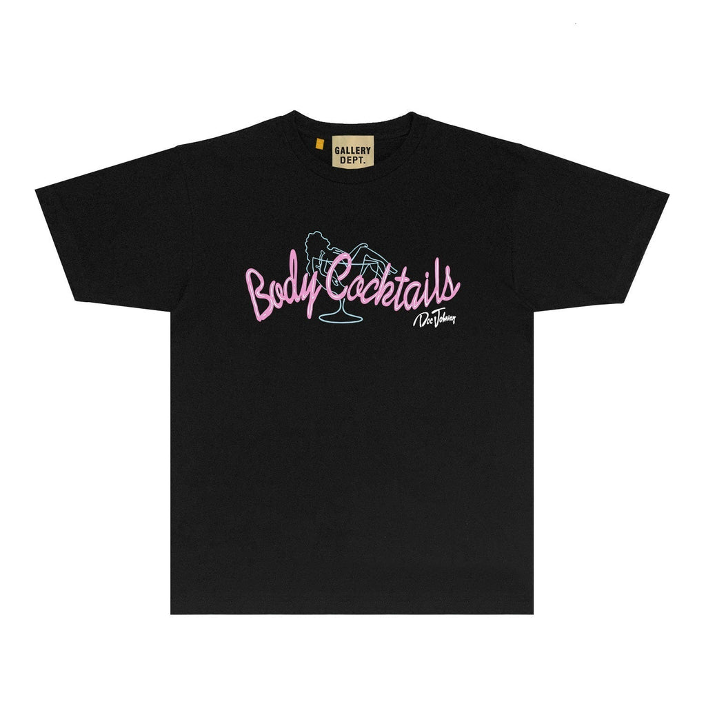 Gallery Dept T Shirt Retro Printed Loose Short-Sleeved Shirt