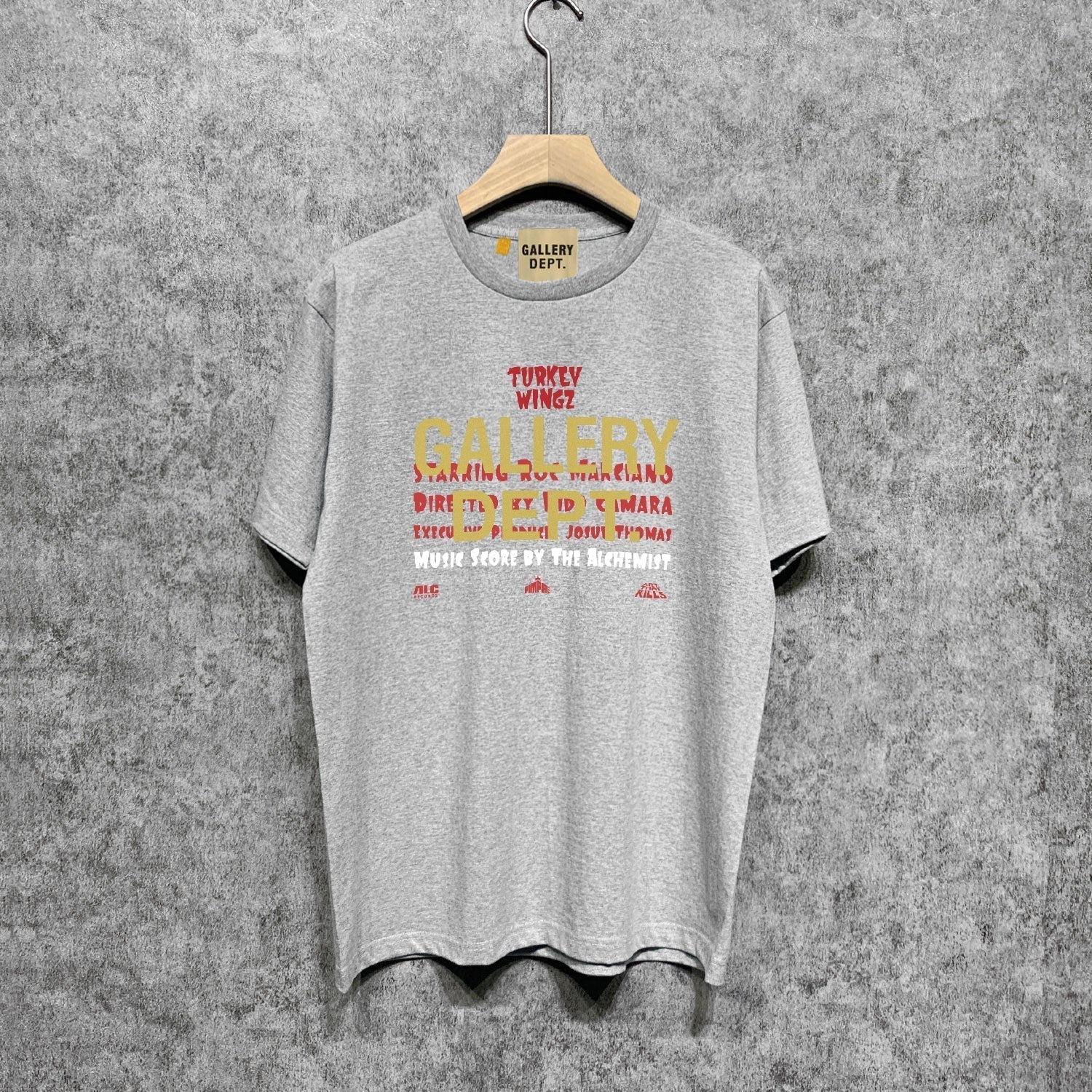 Gallery Dept T Shirt Retro Printed Loose Short-Sleeved Shirt