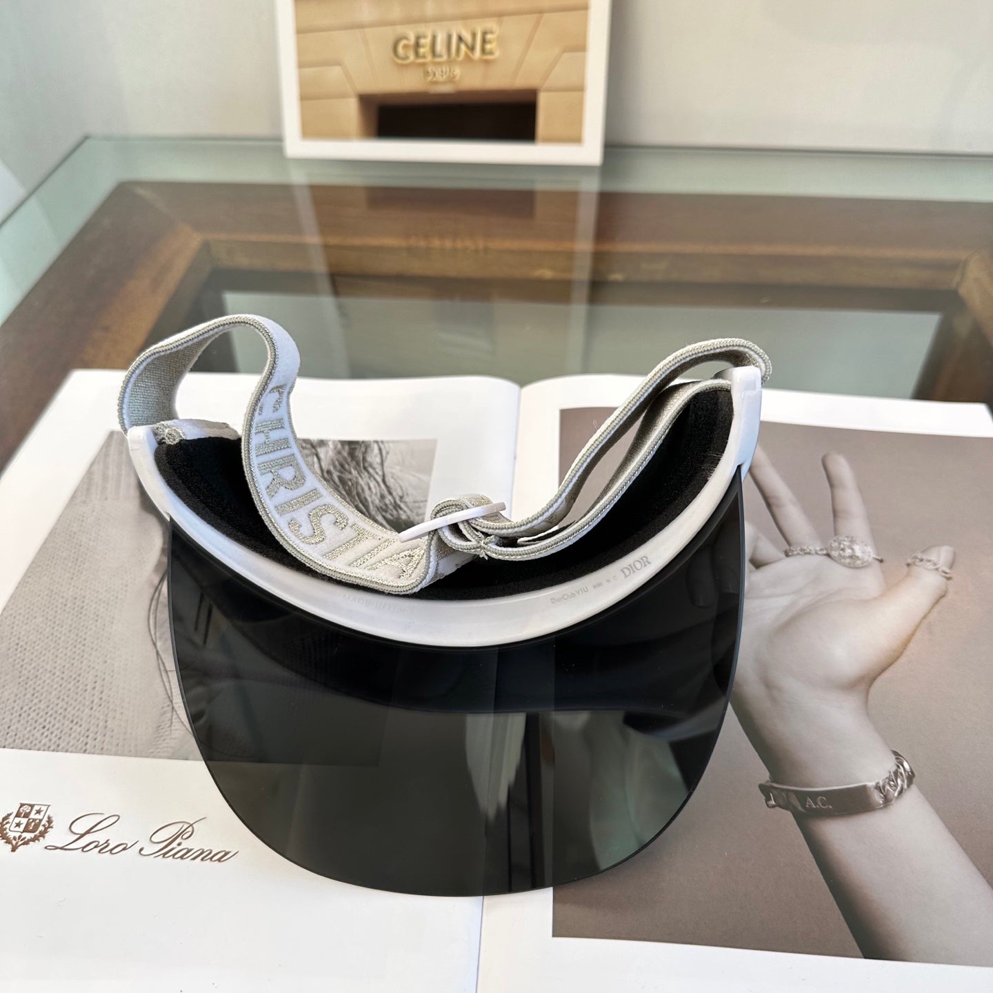 Silver Mirror Shield Visor