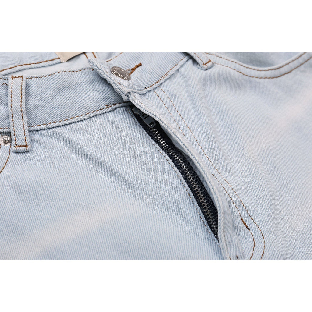 Gallery Dept Jeans Splicing Contrast Color Casual Denim Trousers