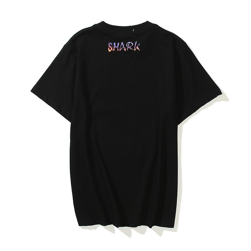 Bathing Ape T-Shirt Tiger Head Shark Head Casual Loose Short Sleeves T-shirt
