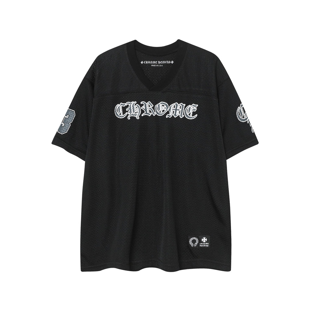 CHH Chrome Heart T Shirts Croix Cross Color Leather Printed Short Sleeve T-Shirt