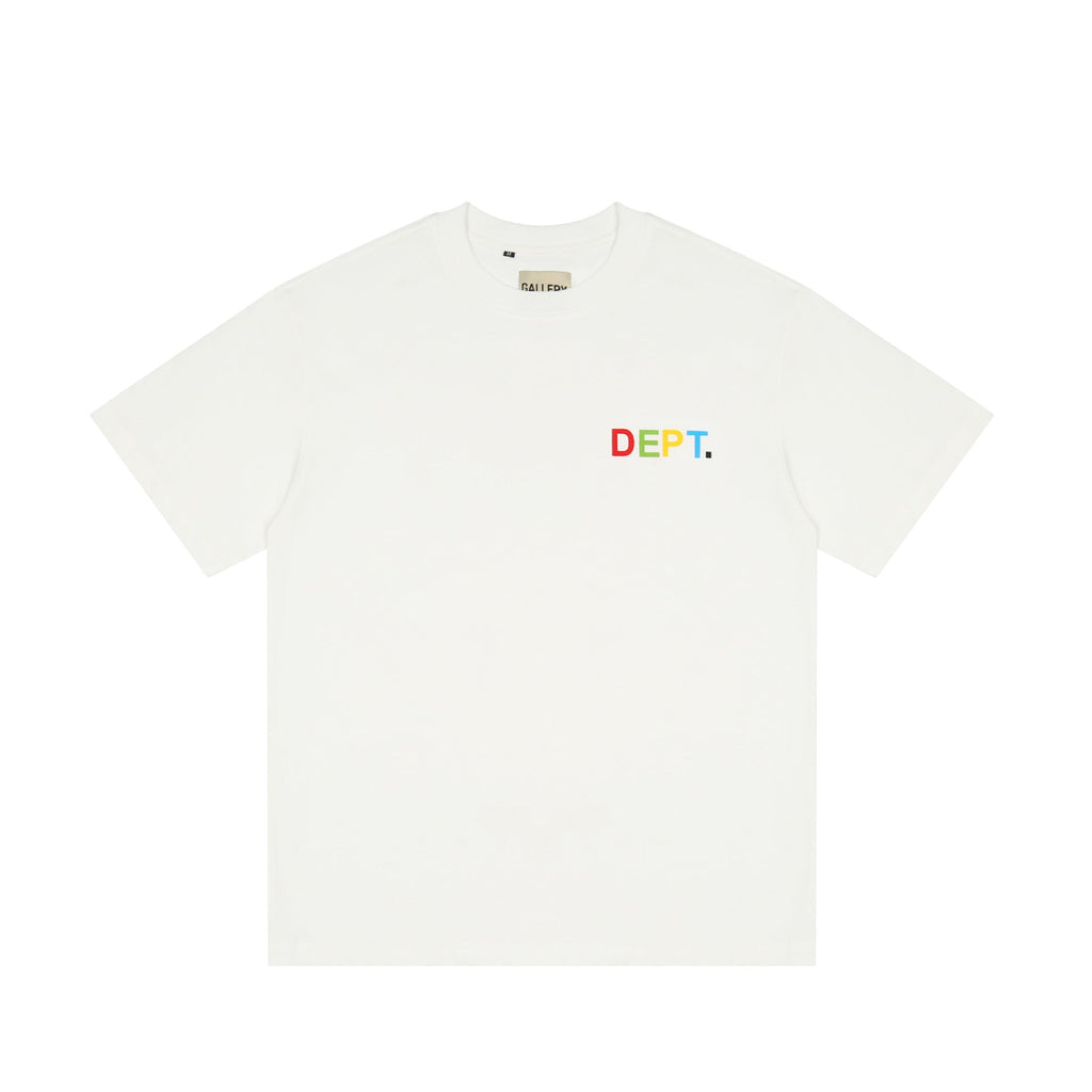 Gallery Dept T-shitrs Vintage Color Print plus Size Short Sleeve