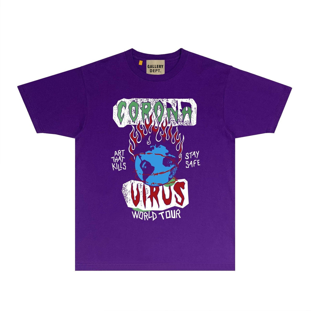 Gallery Dept T Shirts European And American Tee Shirt Short Sleeve T-Shirt Blouse