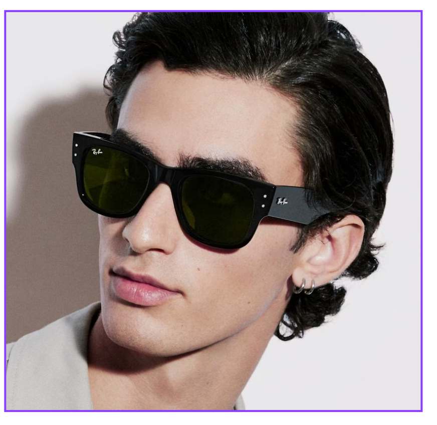 Ray-Ban Mega Wayfarer RB 0840S 901/31 - As Seen On J Hope & Lewis Hamilton