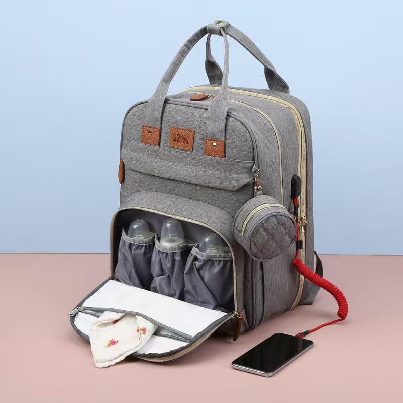 Baby Diaper Bag Backpack with Insulated Bottle Pockets