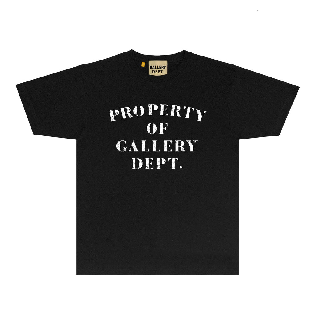 Gallery Dept T Shirt Retro Printed Loose Short-Sleeved Shirt
