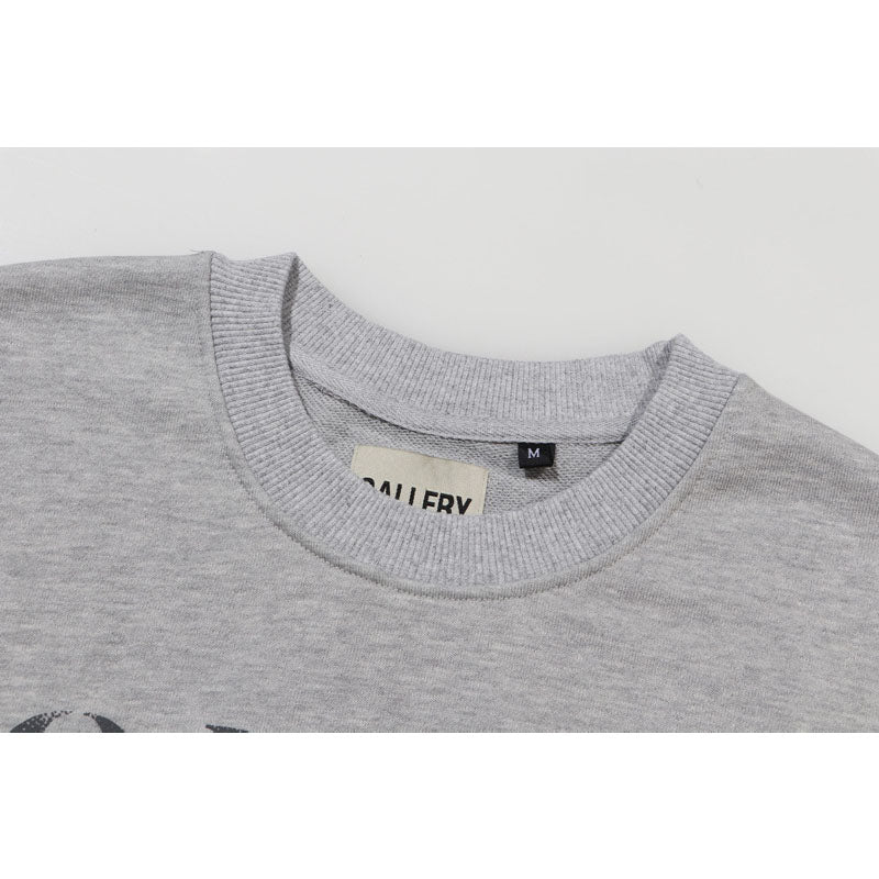 Gallery Dept Long Sleeve Shirt Letter Print Print Long Sleeve Crew Neck Sweater