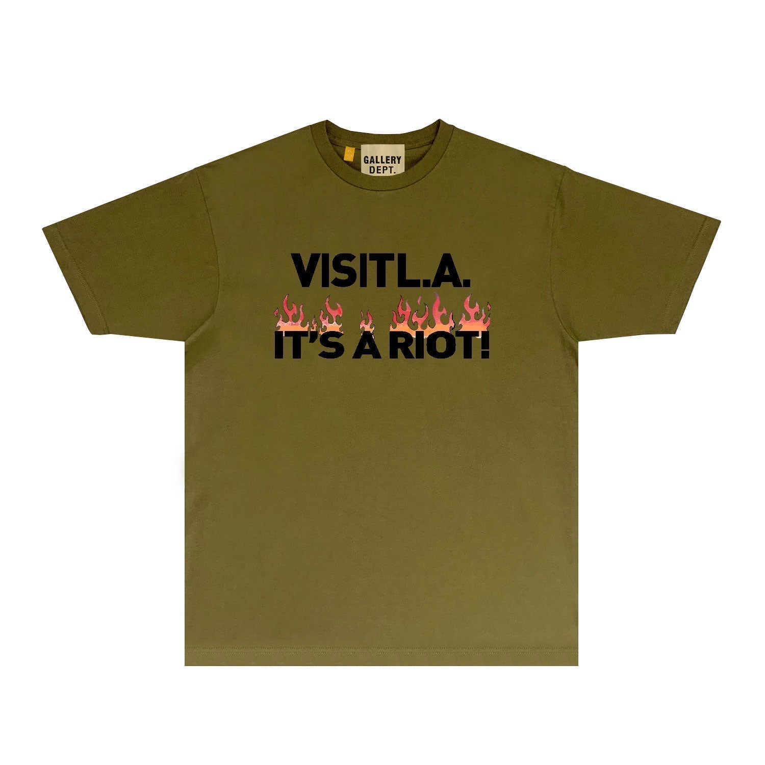 Gallery Dept T Shirt Retro Printed Loose Short-Sleeved Shirt