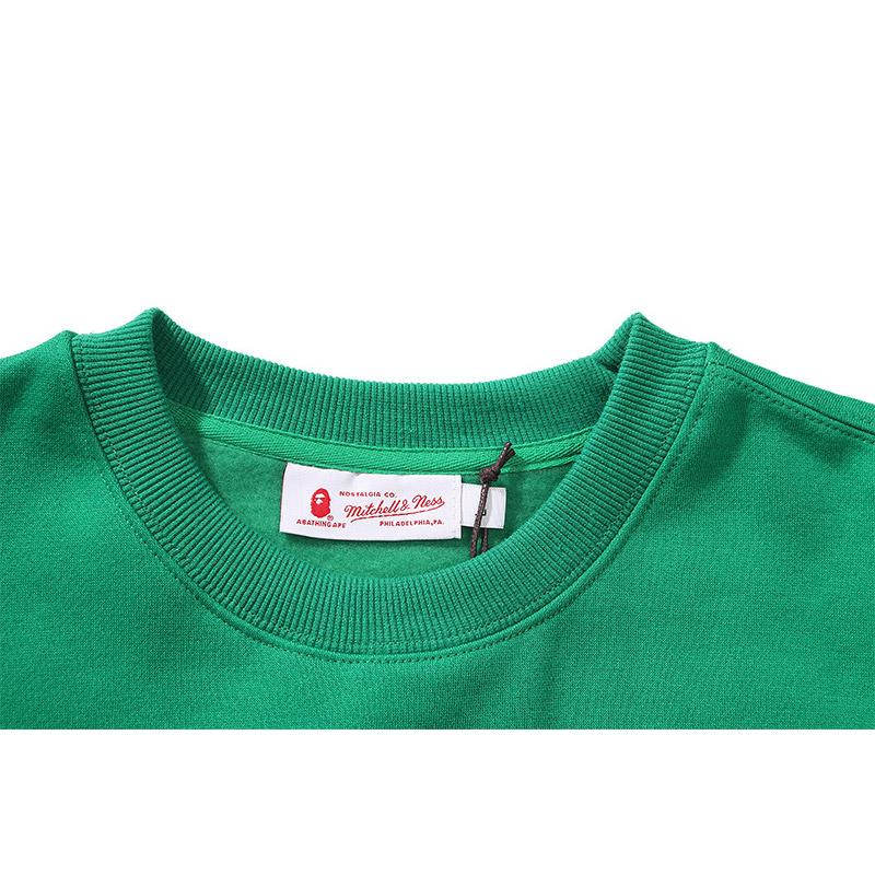Bathing Ape Sweatshirts Lakers Crew Neck Sweater Velvet Padded Bottoming Shirt