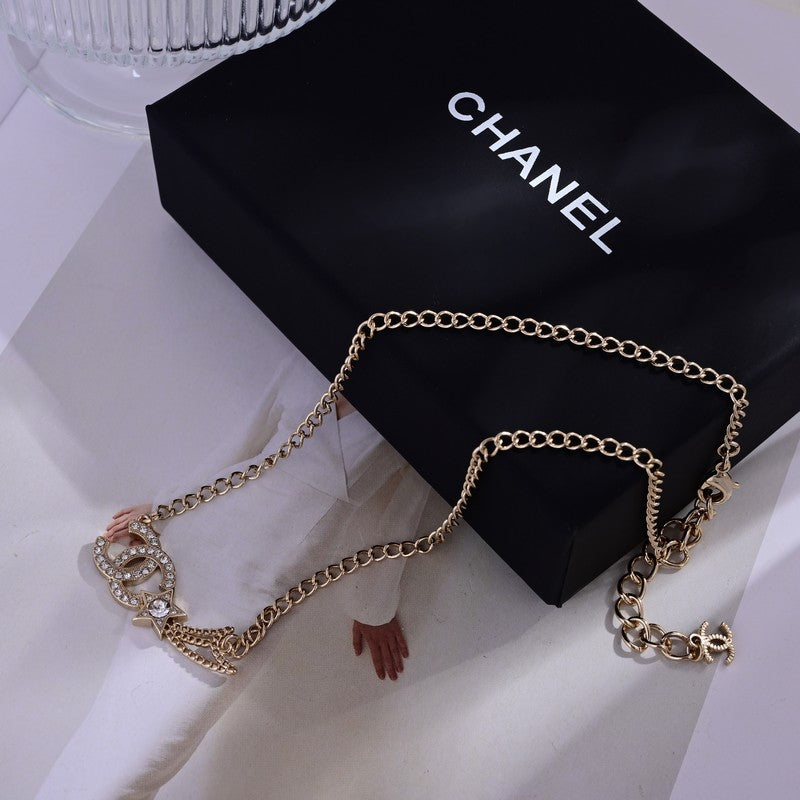 18K  Chanel Star Diamond Necklace