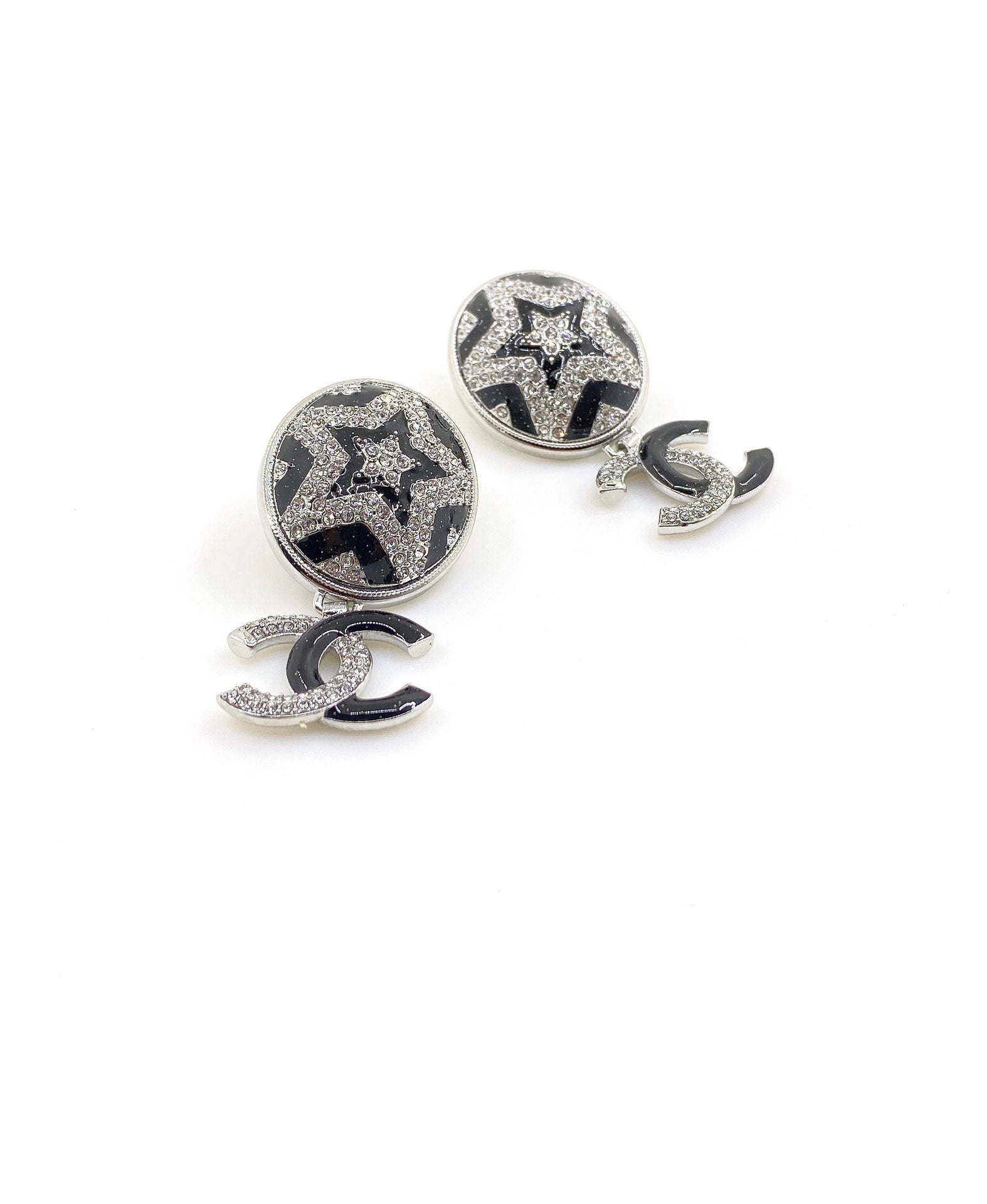 18K  Chanel Diamond Earrings