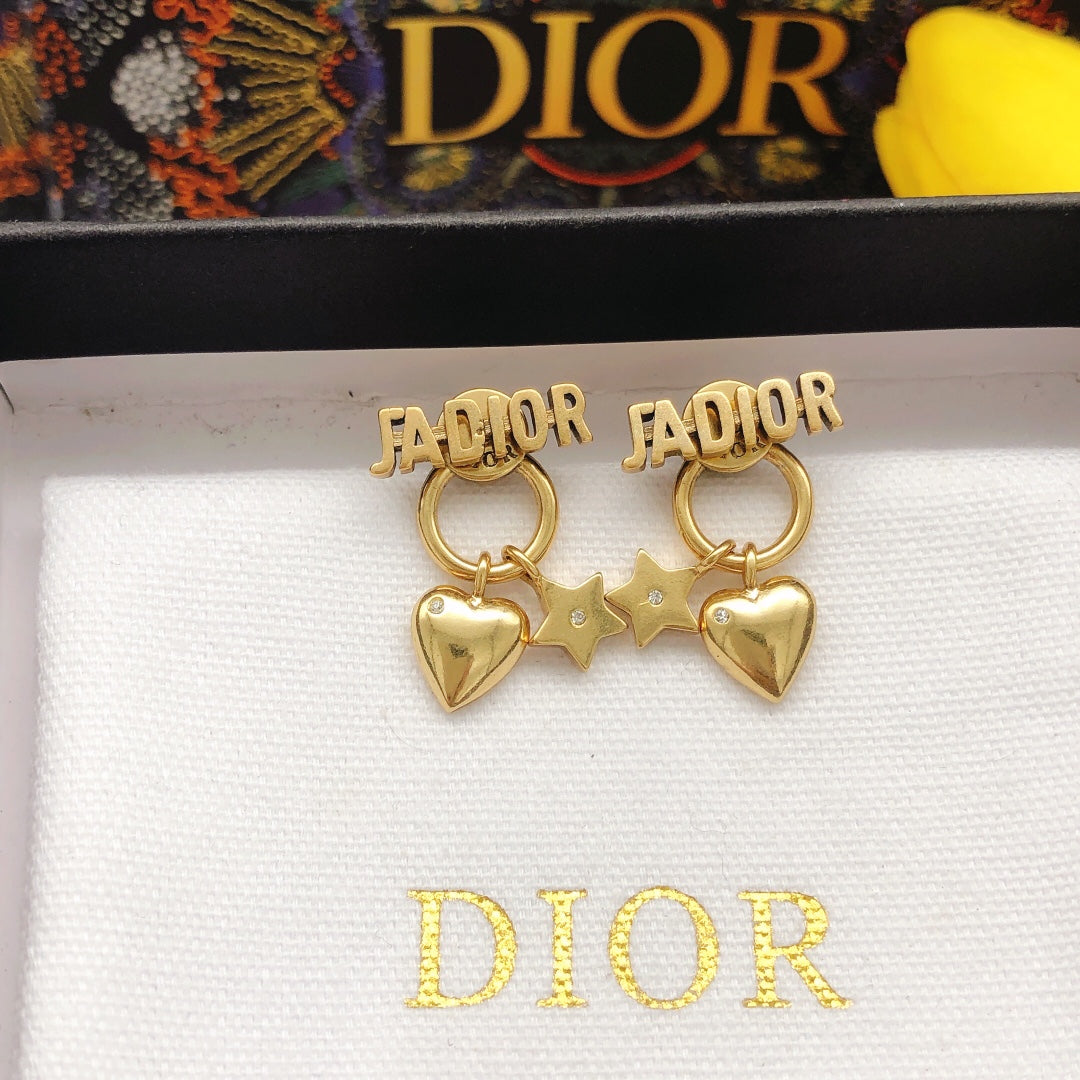 18K Dior J'Adior Star Earrings
