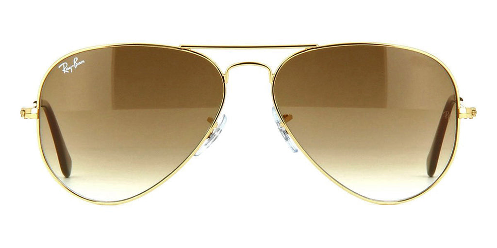 Ray-Ban Aviator 3025 001/51 Gold/Light Brown Gradient - As Seen On Owen Wilson & Jamie Vardy