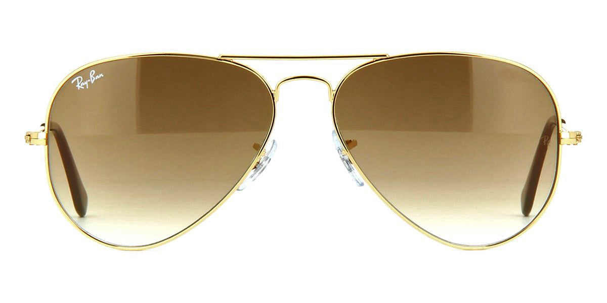 Ray-Ban Aviator 3025 001/51 Gold/Light Brown Gradient - As Seen On Owen Wilson & Jamie Vardy