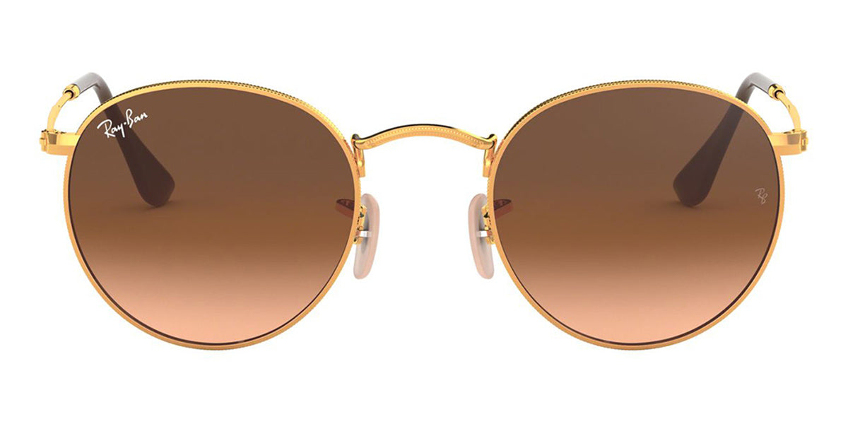 Ray-Ban Round Metal RB 3447 9001/A5 Shiny Light Bronze - As Seen On Joseph Baena & Eddie Nketiah
