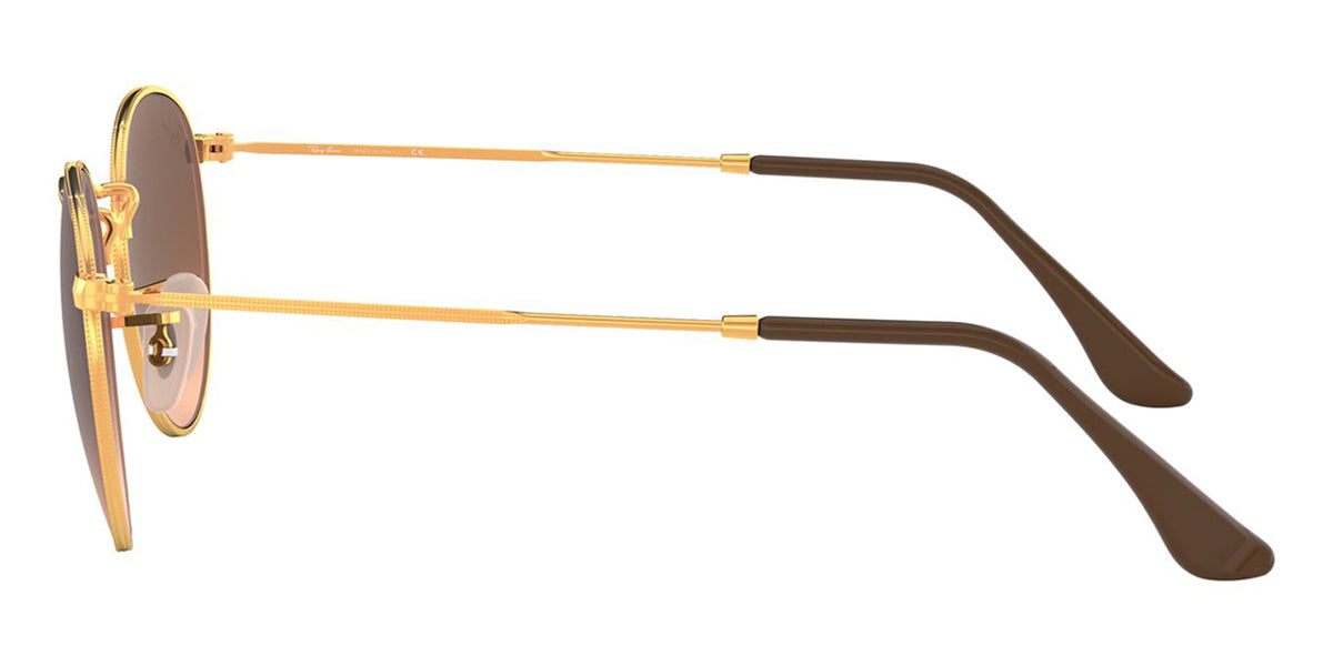 Ray-Ban Round Metal RB 3447 9001/A5 Shiny Light Bronze - As Seen On Joseph Baena & Eddie Nketiah